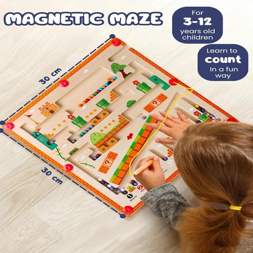 Magnetic Maze Ball Game Board